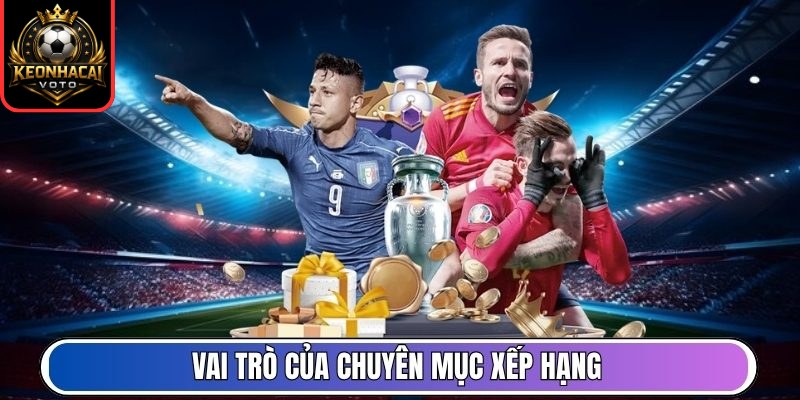 Xếp Hạng 2 Vai trò của chuyên mục xếp hạng với người phân tích kèo